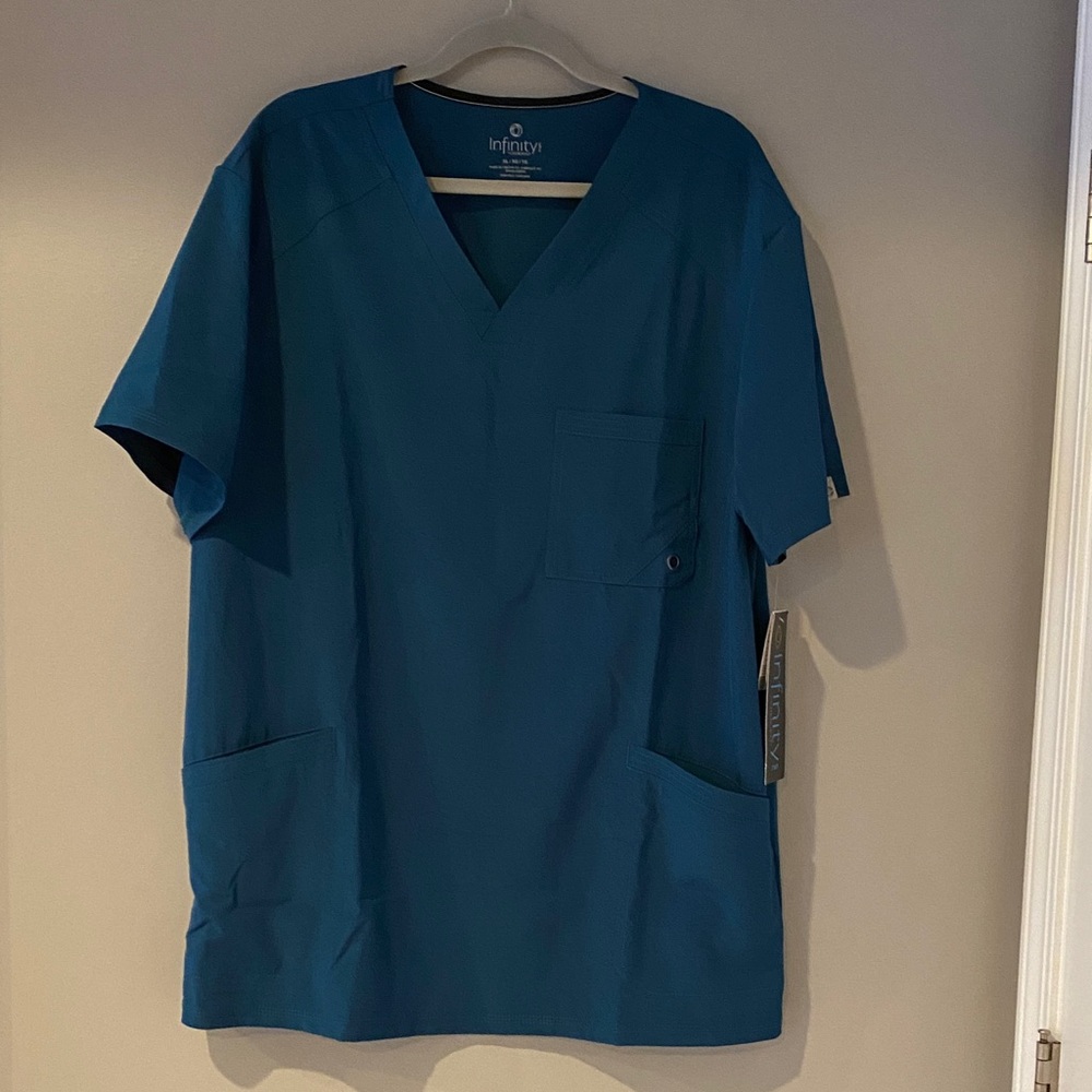 NFINITY Men's Teal V-Neck Shirt